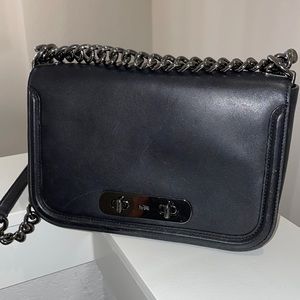 Coach Swagger Gunmetal Crossbody Bag